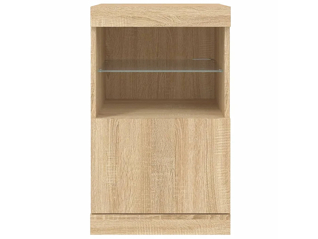 Sideboard mit LED-Leuchten Anrichte Sonoma-Eiche 41x37x67 cm -RM65856