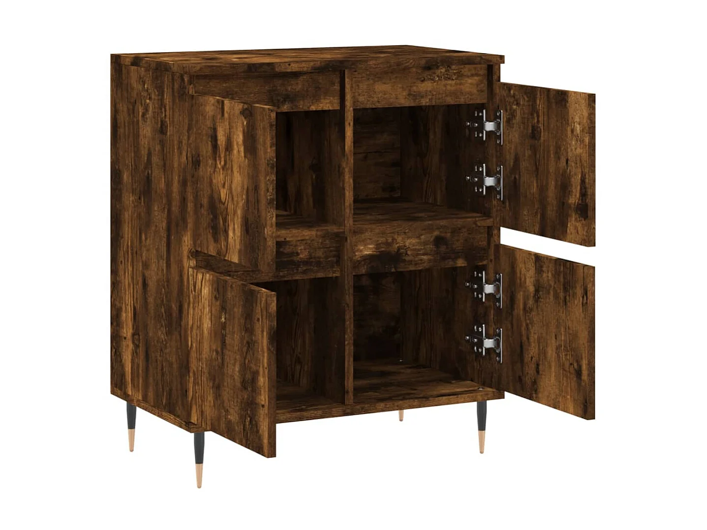 Sideboard Anrichte Räuchereiche 60x35x70 cm Holzwerkstoff -RM35978