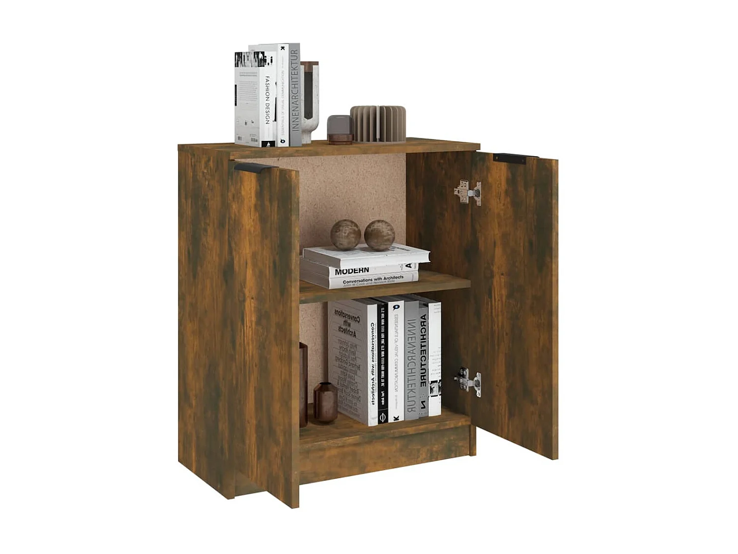 Sideboard Anrichte Räuchereiche 60x30x70 cm Holzwerkstoff -RM70844