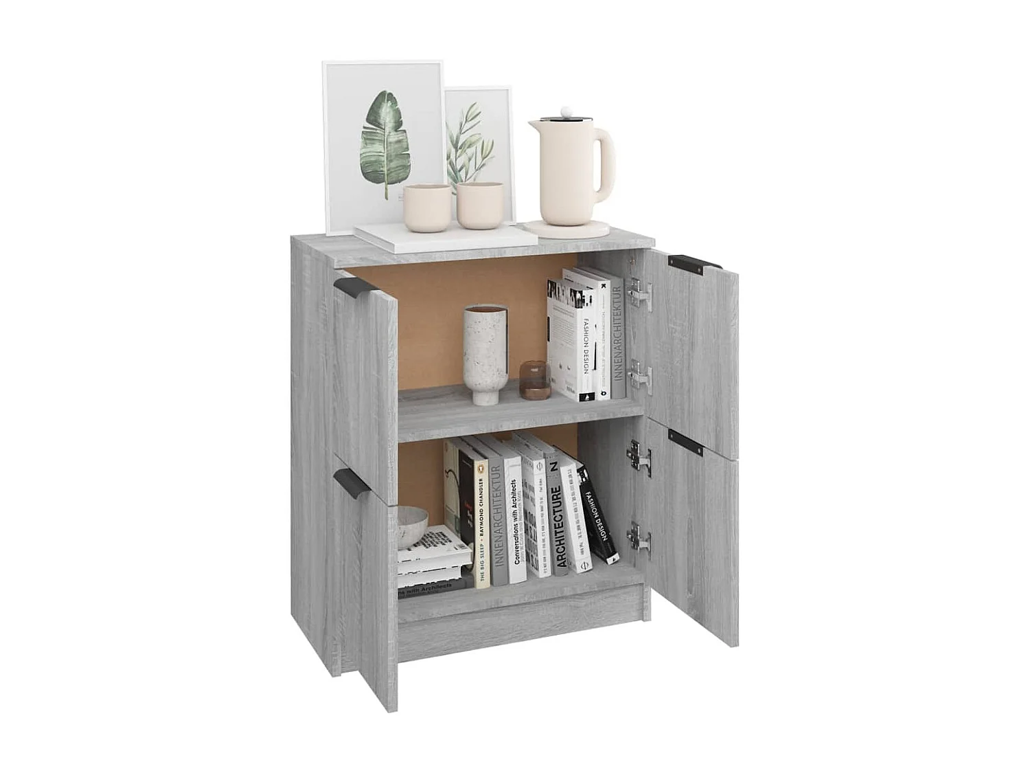 Sideboard Grau Sonoma - Lowboard 60x30x70 cm Holzwerkstoff -RM93907