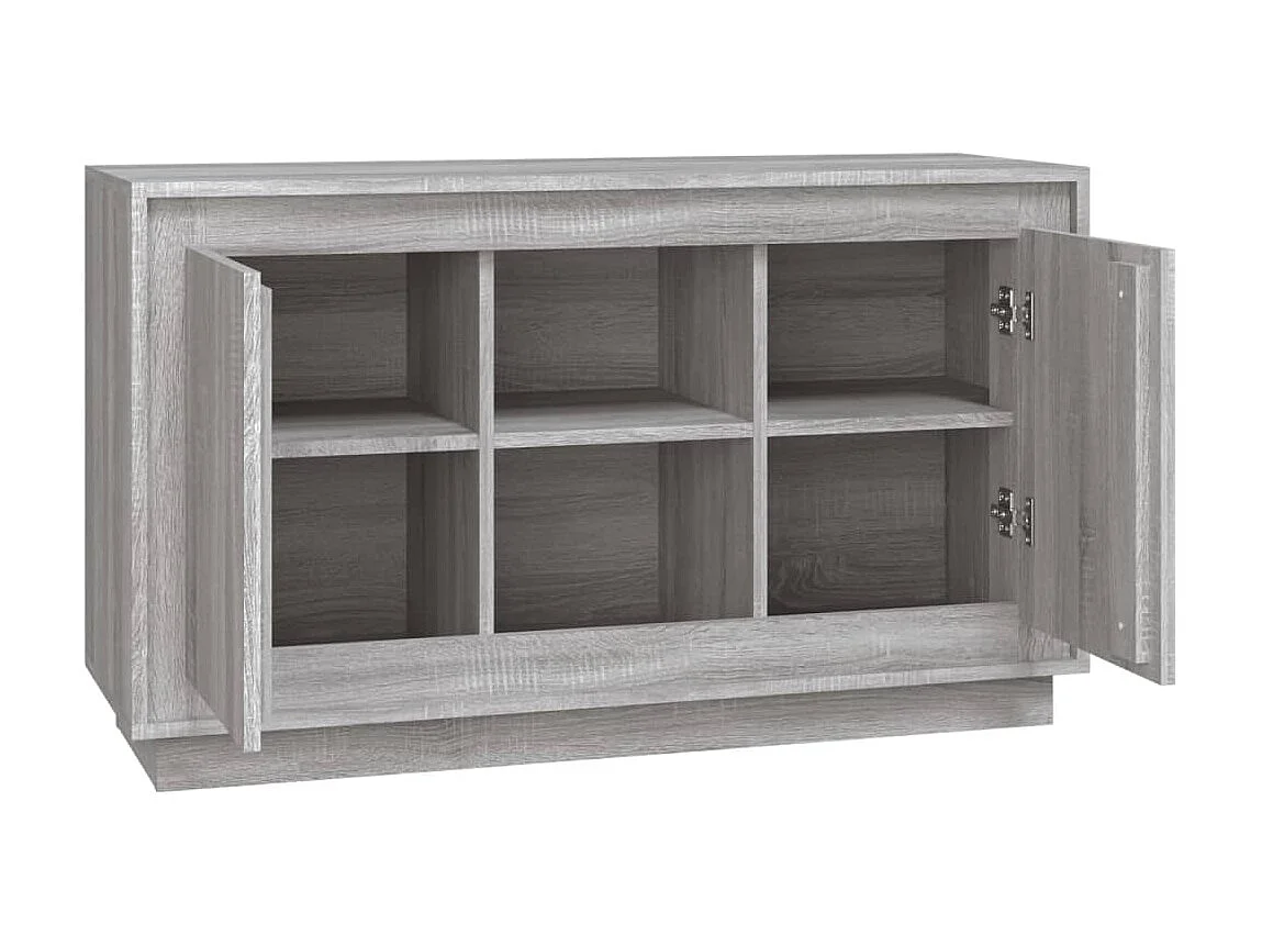 Sideboard Grau Sonoma - Lowboard 102x35x60 cm Holzwerkstoff -RM79877
