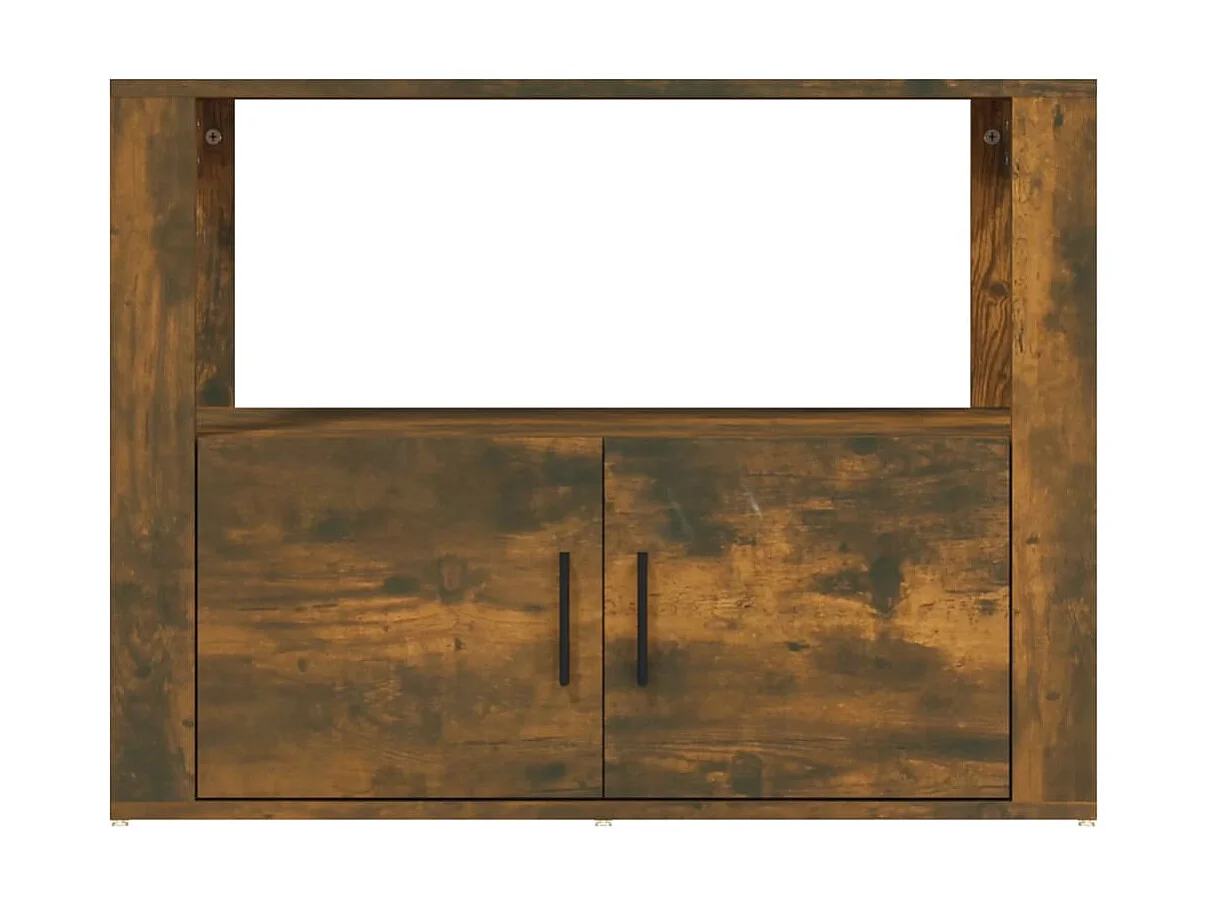 Sideboard Anrichte Räuchereiche 80x30x60 cm Holzwerkstoff -RM97550