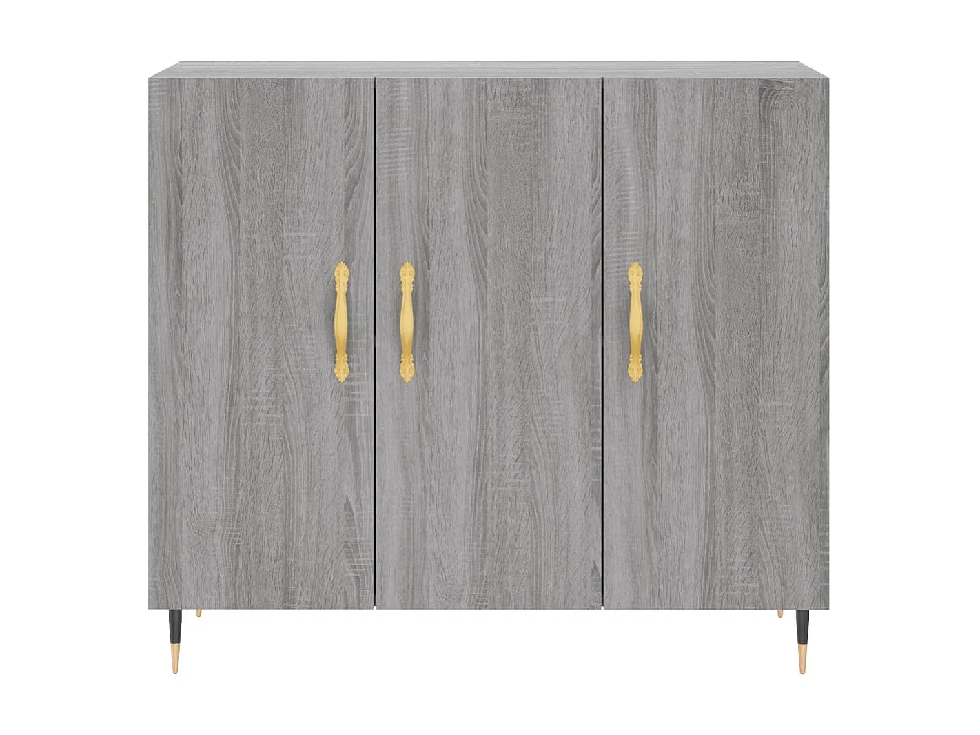 Sideboard Lowboard - Grau Sonoma 90x34x80 cm Holzwerkstoff -RM68627