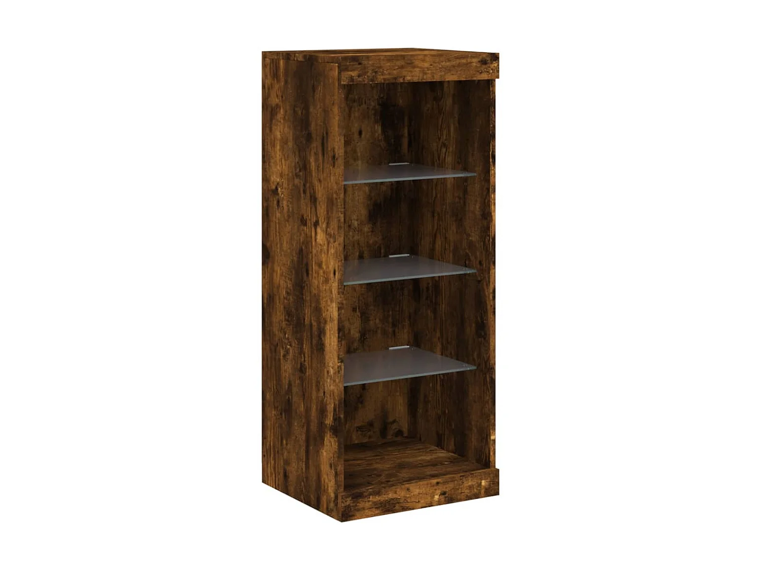 Sideboard mit LED-Leuchten Anrichte Räuchereiche 41x37x100 cm -RM85038