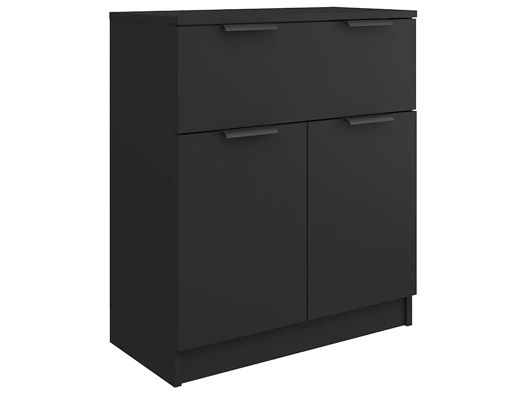 Sideboard Schwarz Anrichte 60x30x70 cm Holzwerkstoff -RM71178