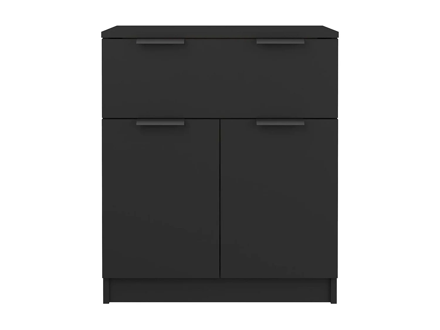 Sideboard Schwarz Anrichte 60x30x70 cm Holzwerkstoff -RM71178