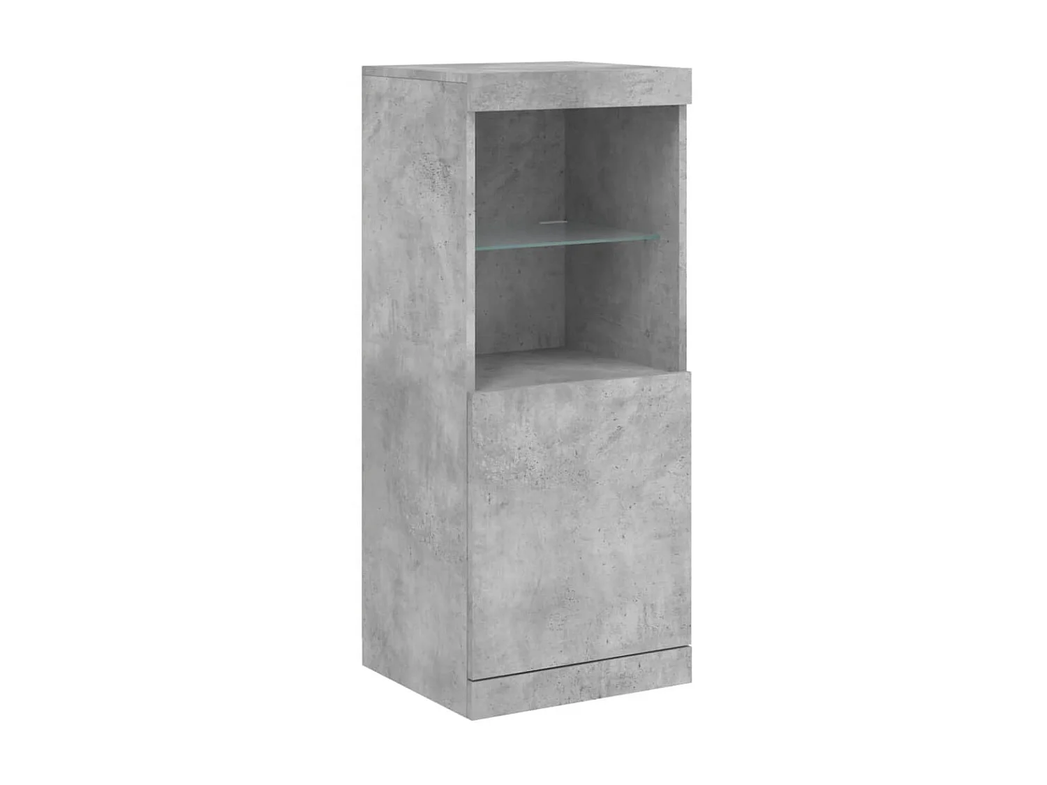 Sideboard mit LED-Leuchten - Anrichte Betongrau 41x37x100 cm -RM14927