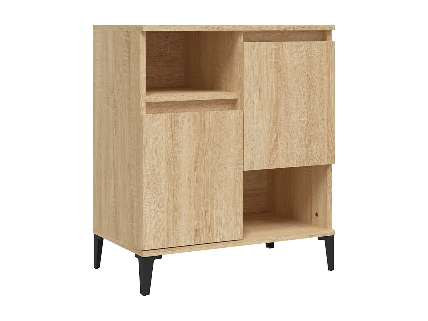 Sideboards im 2er-Set Lowboards Sonoma-Eiche 60x35x70 cm Holzwerkstoff -RM22175