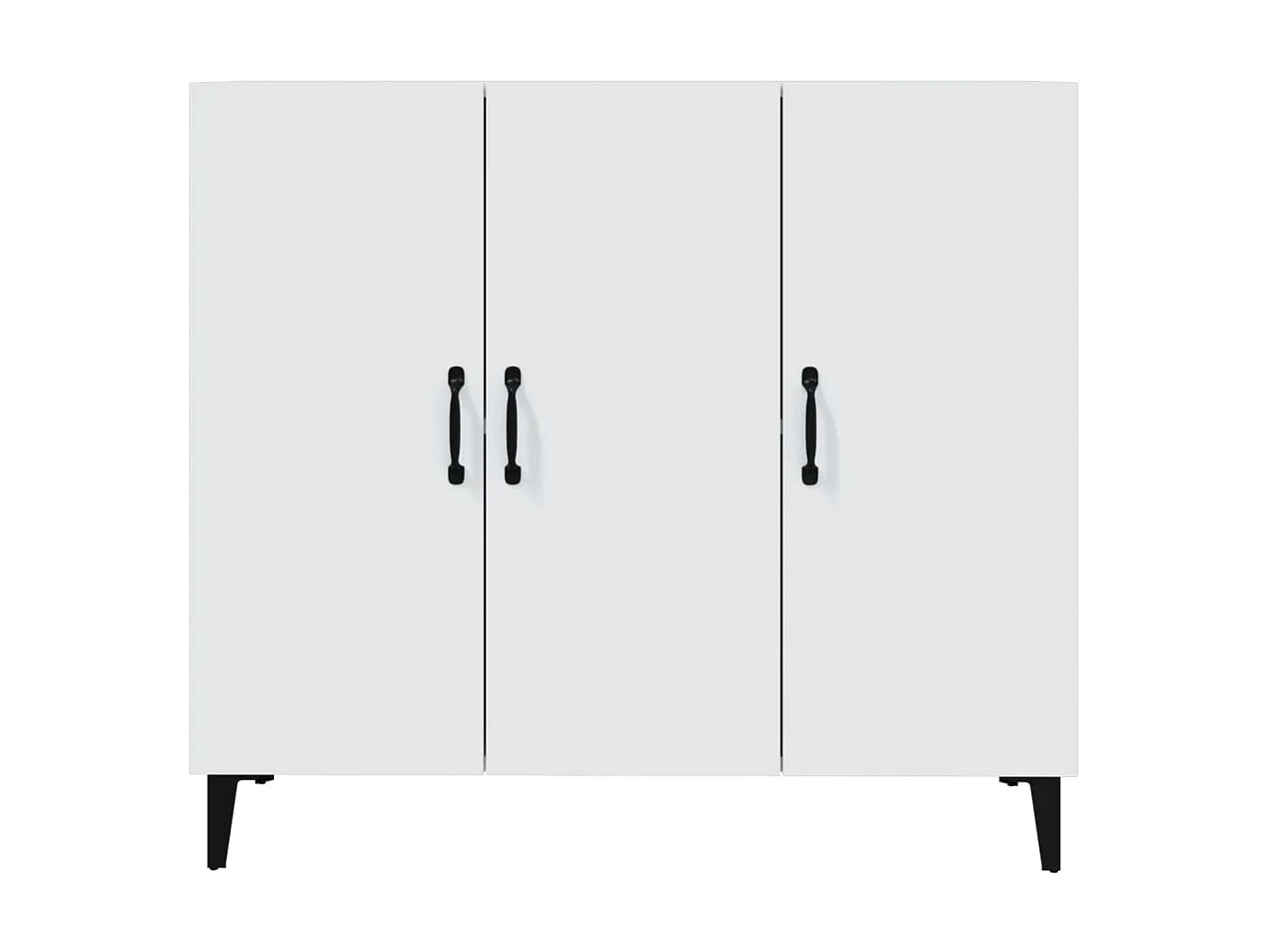 Sideboard Weiß Anrichte 90x34x80 cm Holzwerkstoff -RM72444