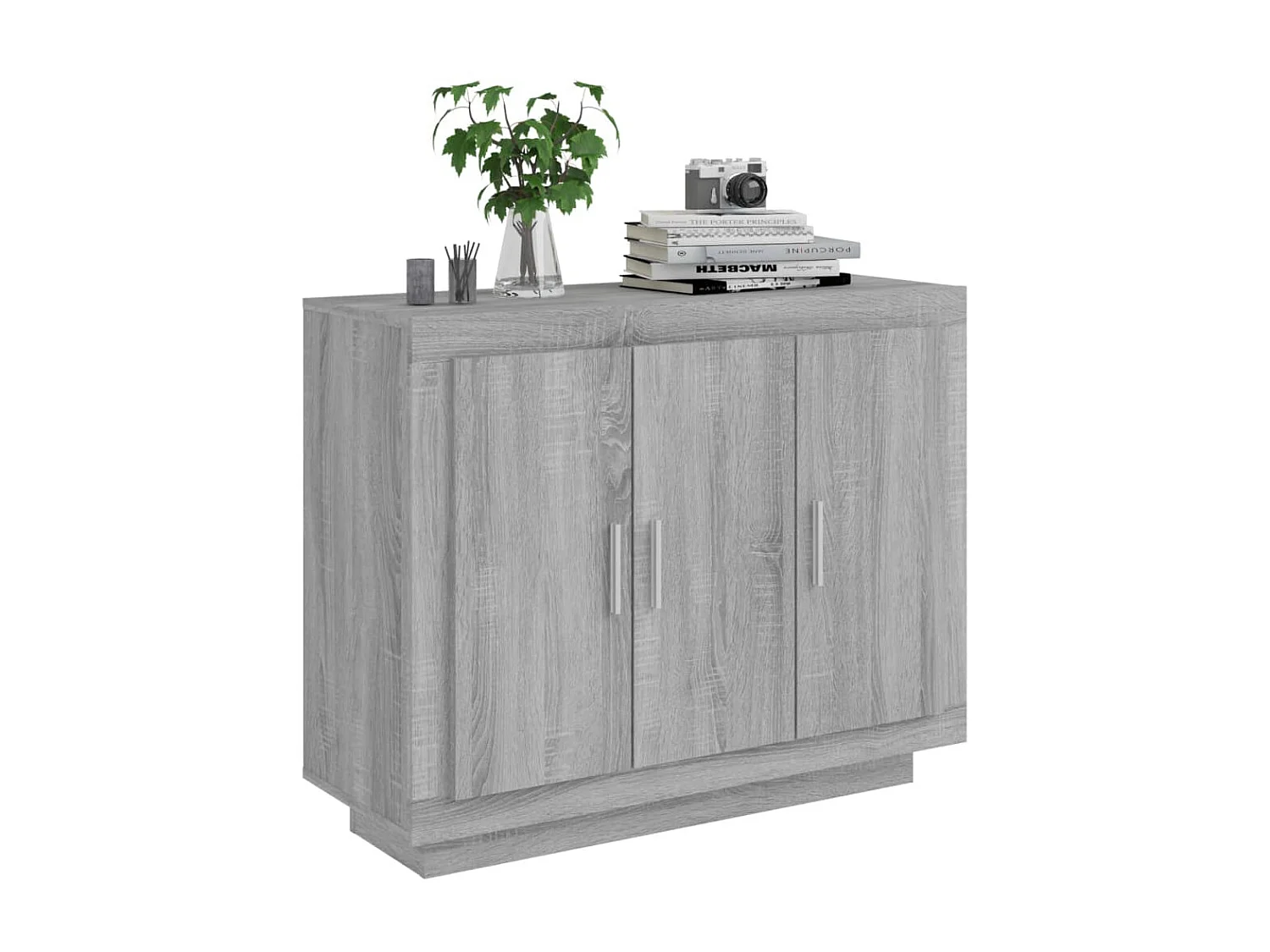Sideboard Lowboard - Grau Sonoma 92x35x75 cm Holzwerkstoff -RM18796