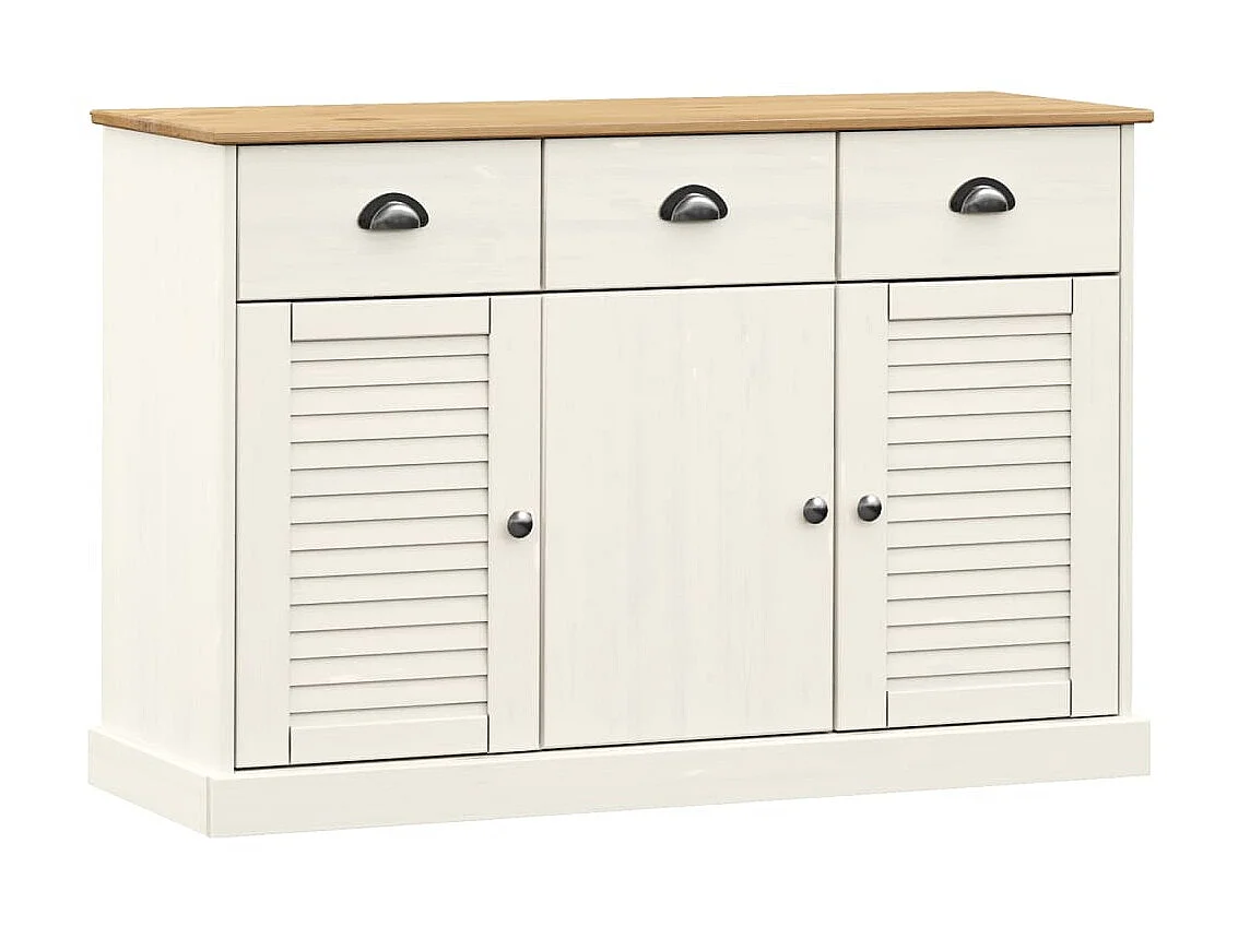 Sideboard mit Schubladen Anrichte VIGO 113x40x75 cm Massivholz Kiefer -RM10318
