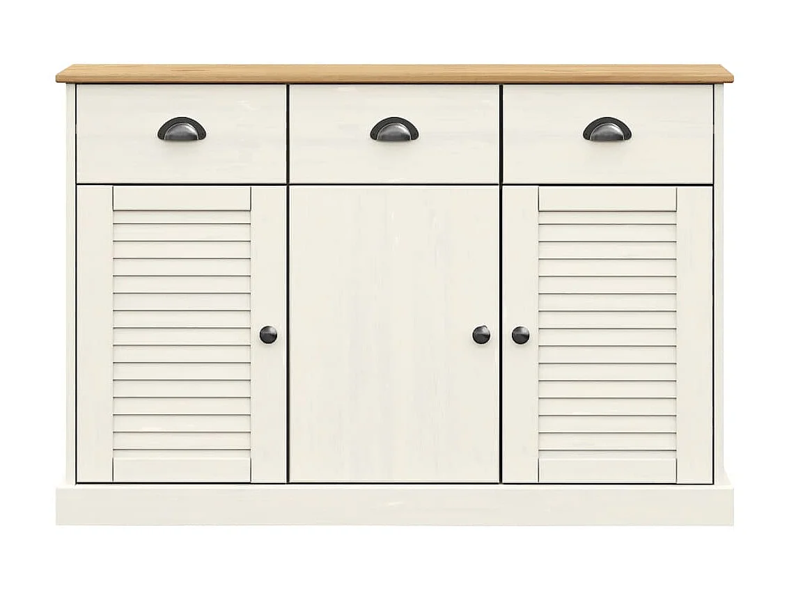 Sideboard mit Schubladen Anrichte VIGO 113x40x75 cm Massivholz Kiefer -RM10318