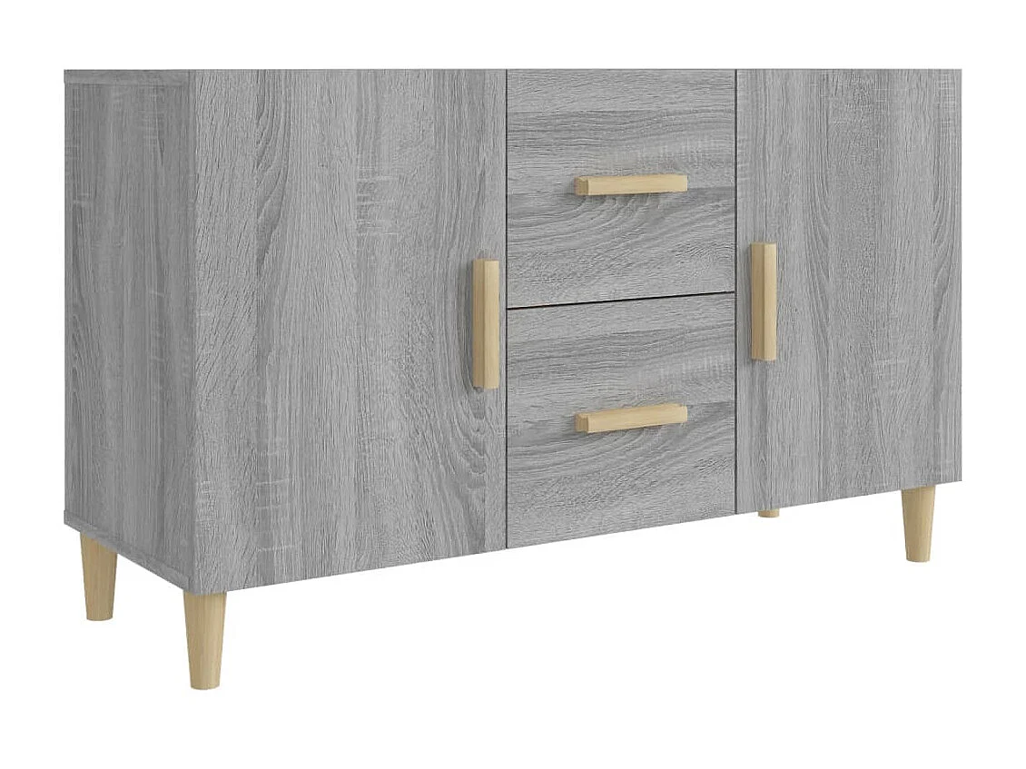 Sideboard Grau Sonoma - Lowboard 100x36x60 cm Holzwerkstoff -RM36811