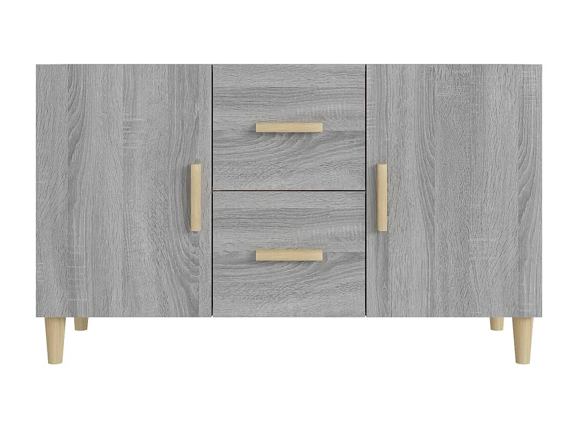 Sideboard Grau Sonoma - Lowboard 100x36x60 cm Holzwerkstoff -RM36811