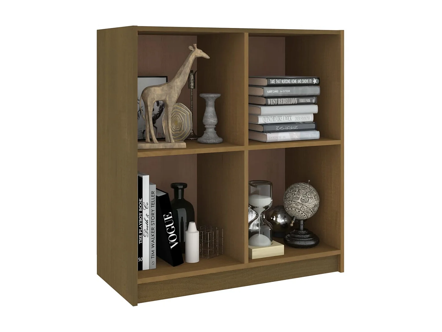 Sideboard Lowboard - Honigbraun 70x33x76 cm Massivholz Kiefer -RM52337