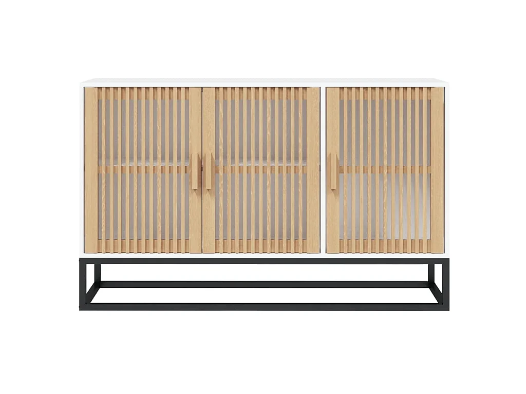 Sideboard Weiß Anrichte 105x30x65 cm Holzwerkstoff -RM60083