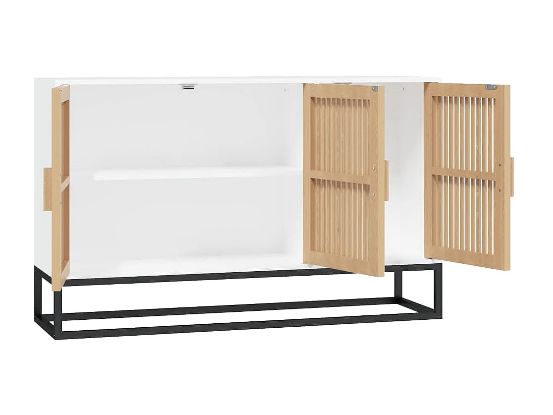 Sideboard Weiß Anrichte 105x30x65 cm Holzwerkstoff -RM60083