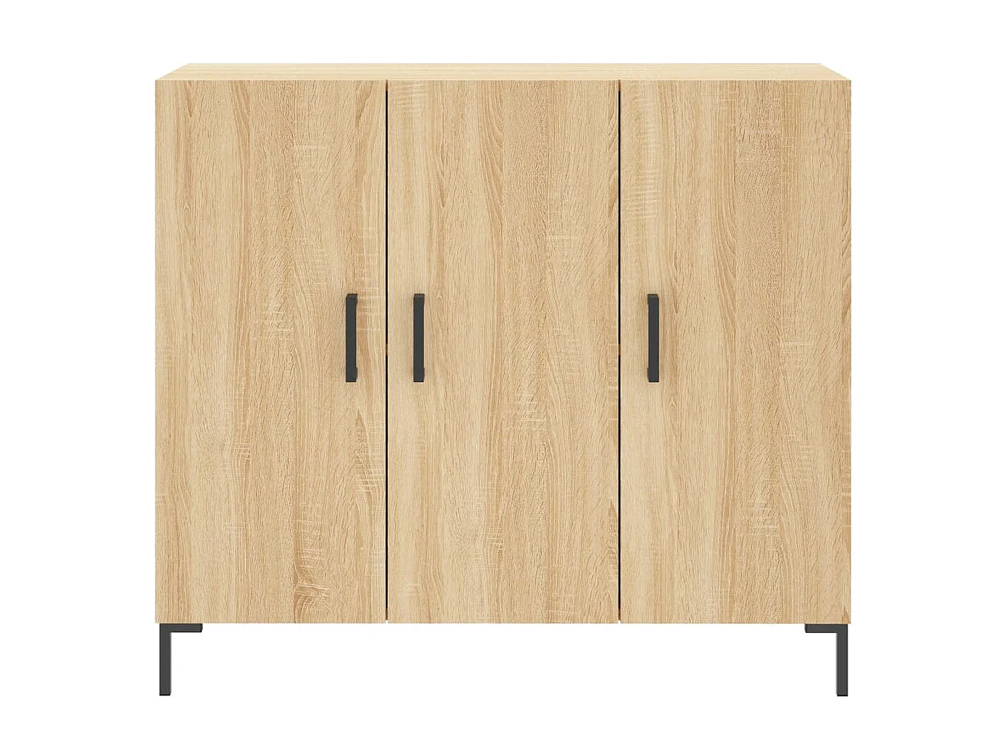Sideboard Anrichte Sonoma-Eiche 90x34x80 cm Holzwerkstoff -RM12078