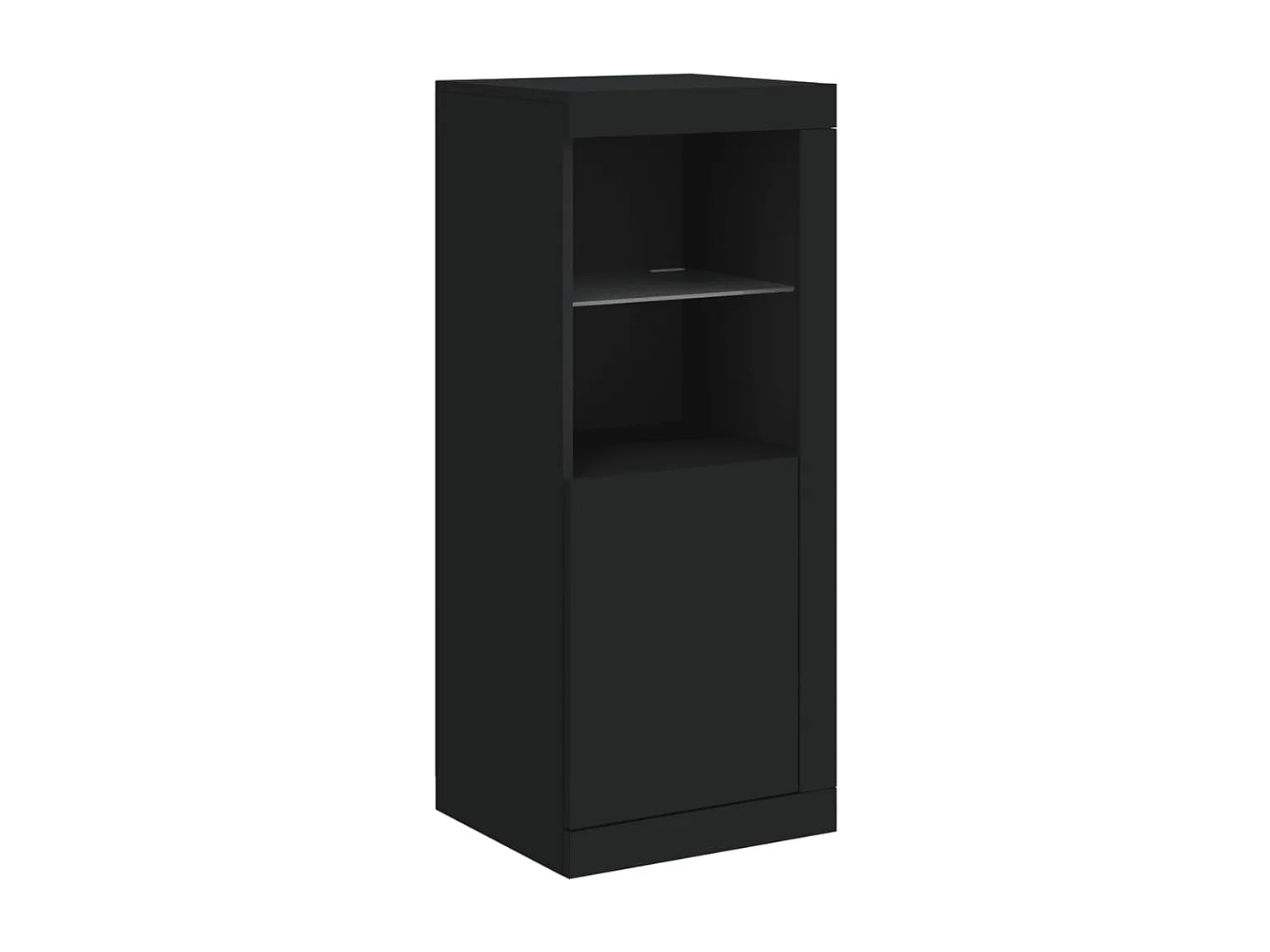 Sideboard mit LED-Leuchten Anrichte Schwarz 41x37x100 cm -RM31189