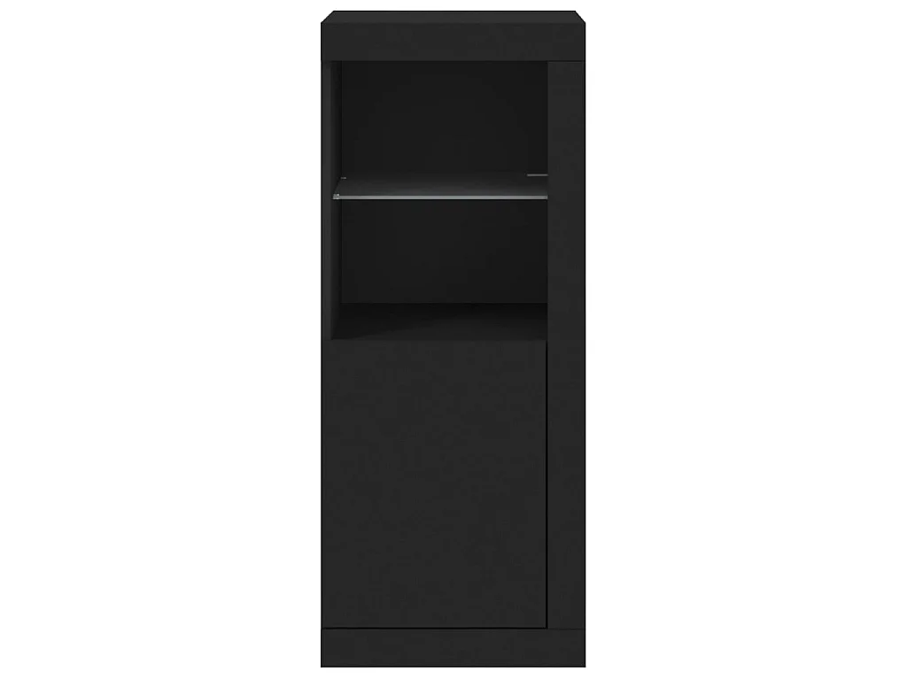 Sideboard mit LED-Leuchten Anrichte Schwarz 41x37x100 cm -RM31189