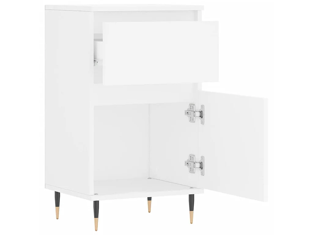 Sideboard Weiß Anrichte 40x35x70 cm Holzwerkstoff -RM40583