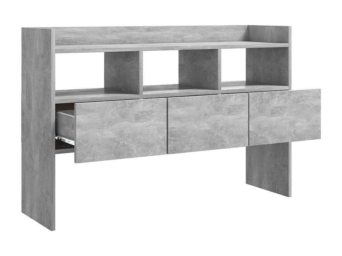 Sideboard Lowboard - Betongrau 105x30x70 cm Holzwerkstoff -RM83781