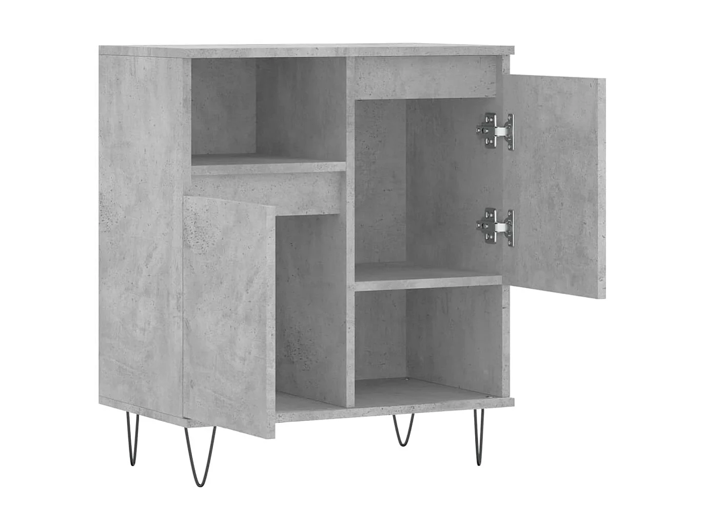Sideboard Lowboard - Betongrau 60x35x70 cm Holzwerkstoff -RM50551