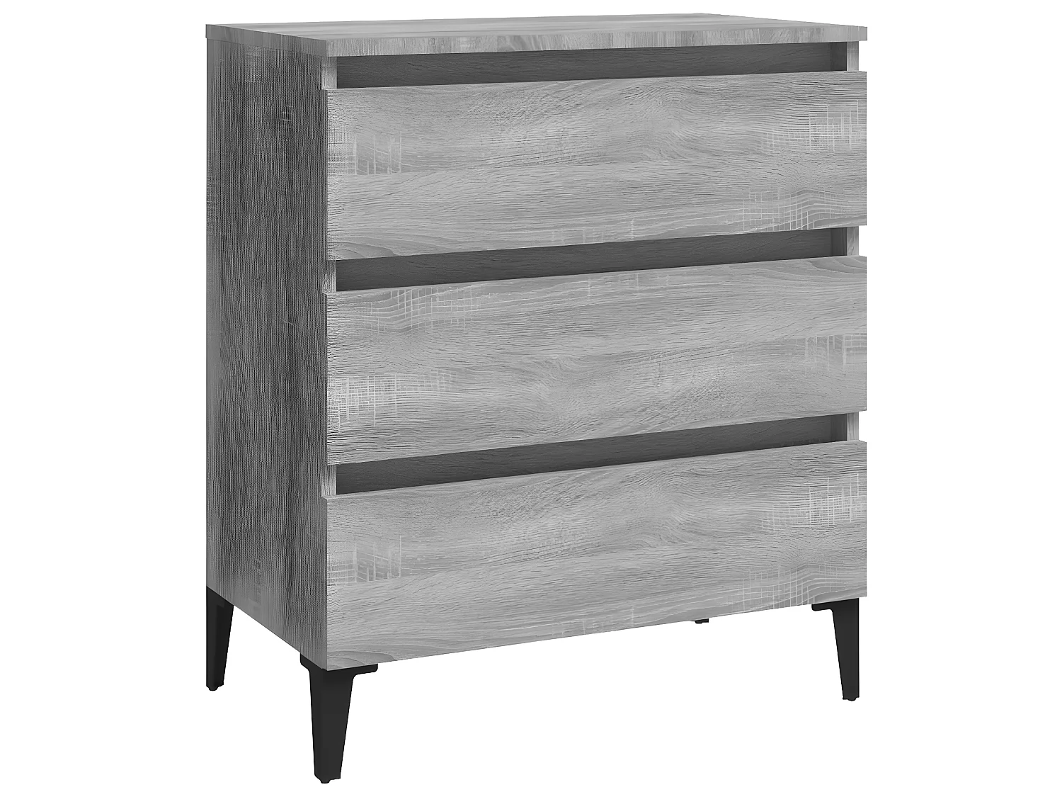 Sideboard Grau Anrichte Sonoma 60x35x69 cm Holzwerkstoff -RM59050