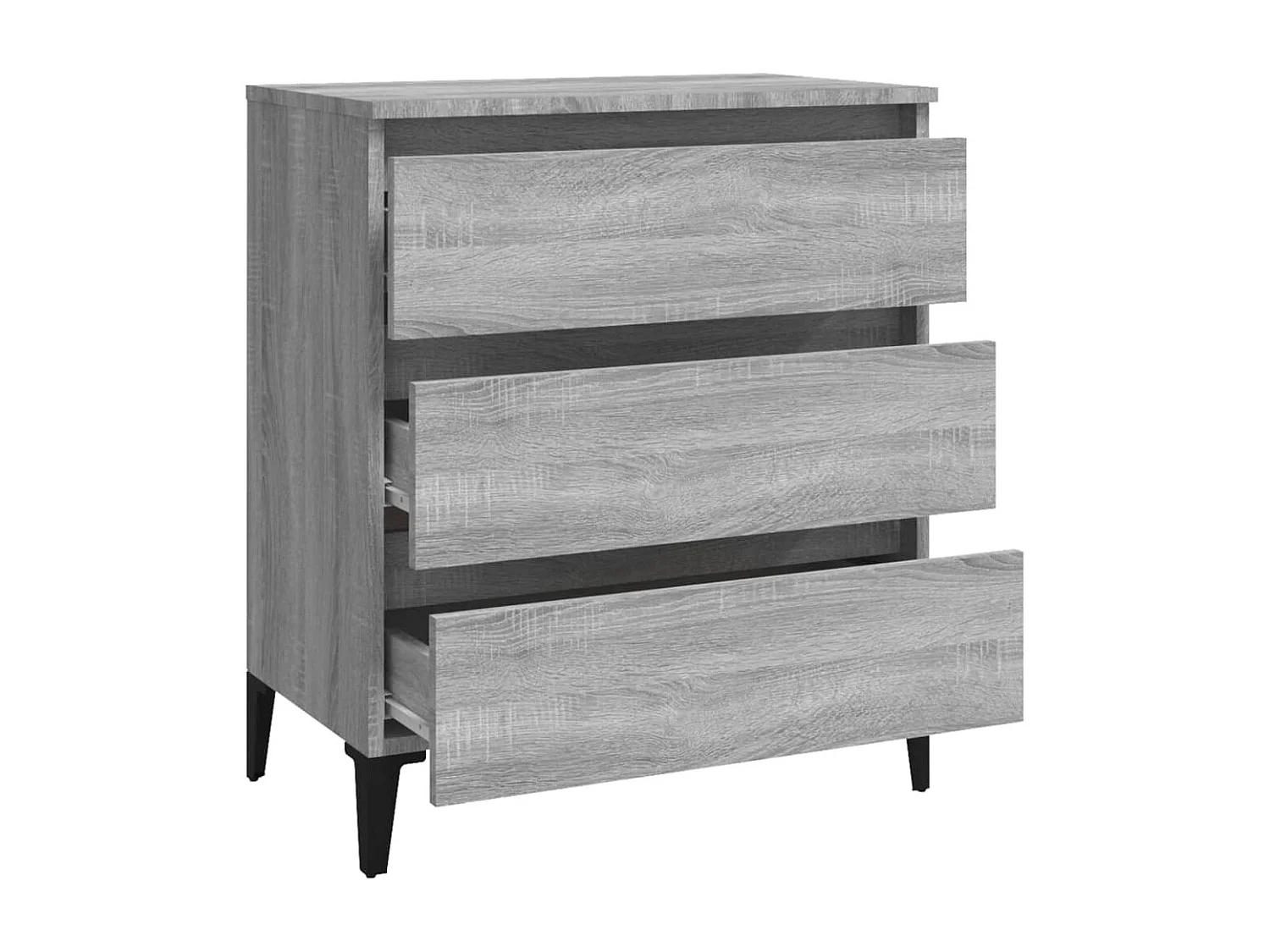 Sideboard Grau Anrichte Sonoma 60x35x69 cm Holzwerkstoff -RM59050
