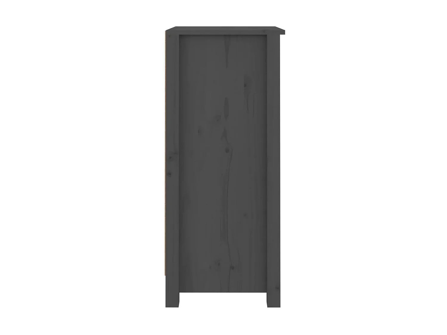 Sideboards Grau im 2er-Set Anrichten 40x35x80 cm Massivholz Kiefer -RM30587