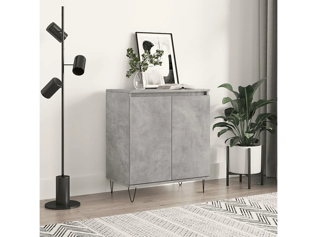 Sideboard Lowboard - Betongrau 60x35x70 cm Holzwerkstoff -RM53761
