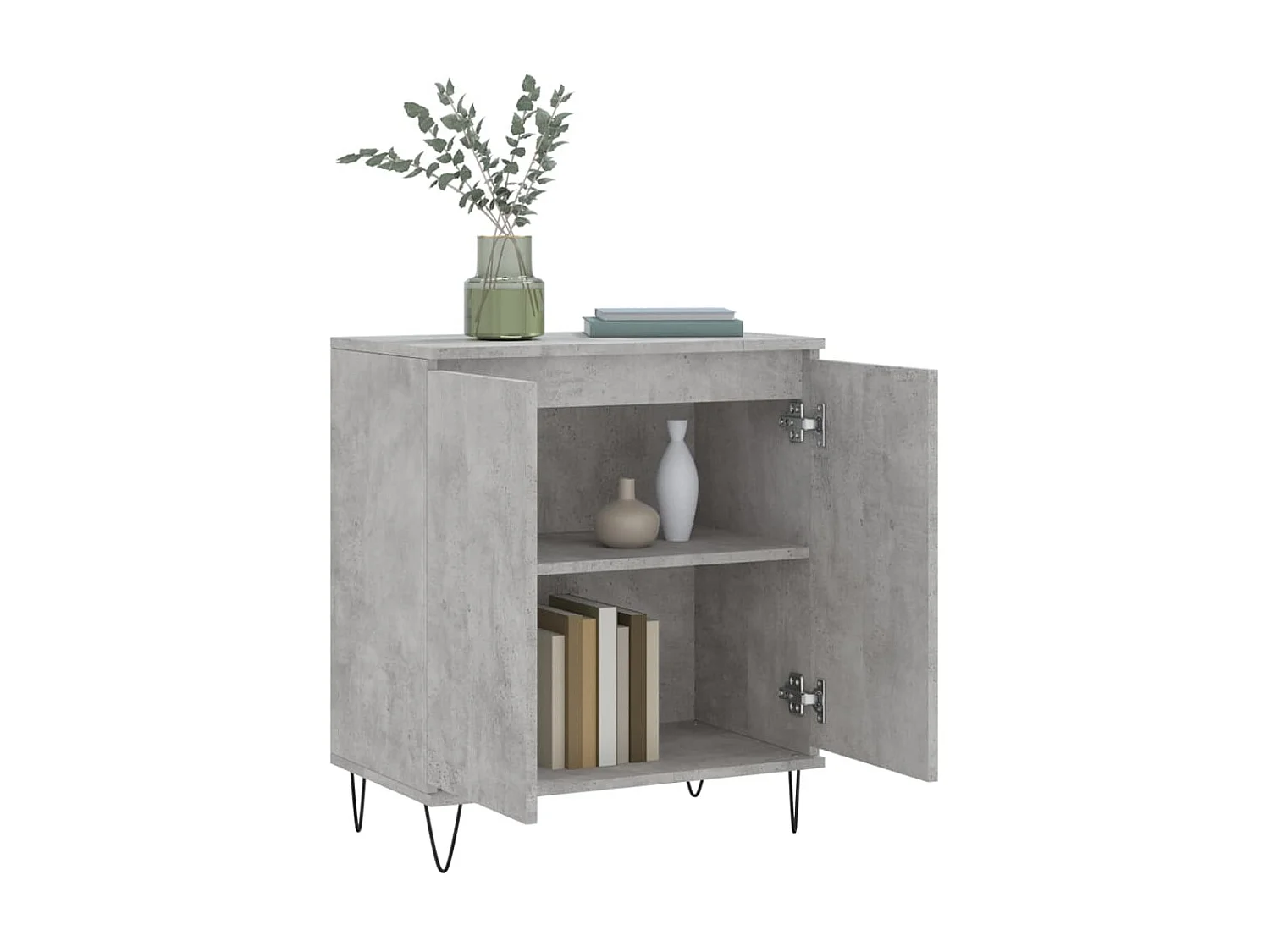 Sideboard Lowboard - Betongrau 60x35x70 cm Holzwerkstoff -RM53761
