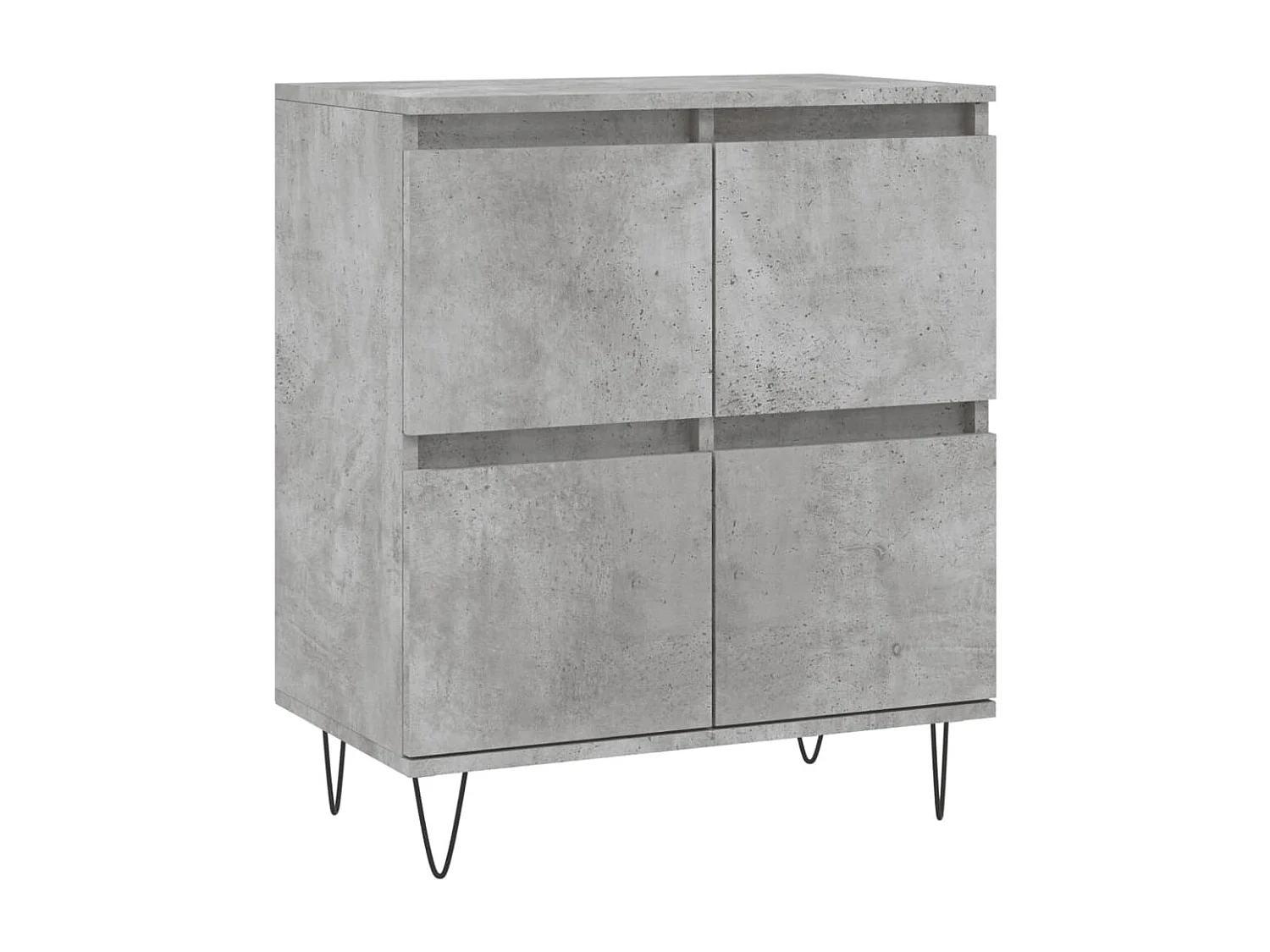 Sideboards im 2er-Set Lowboards Betongrau Holzwerkstoff -RM93483