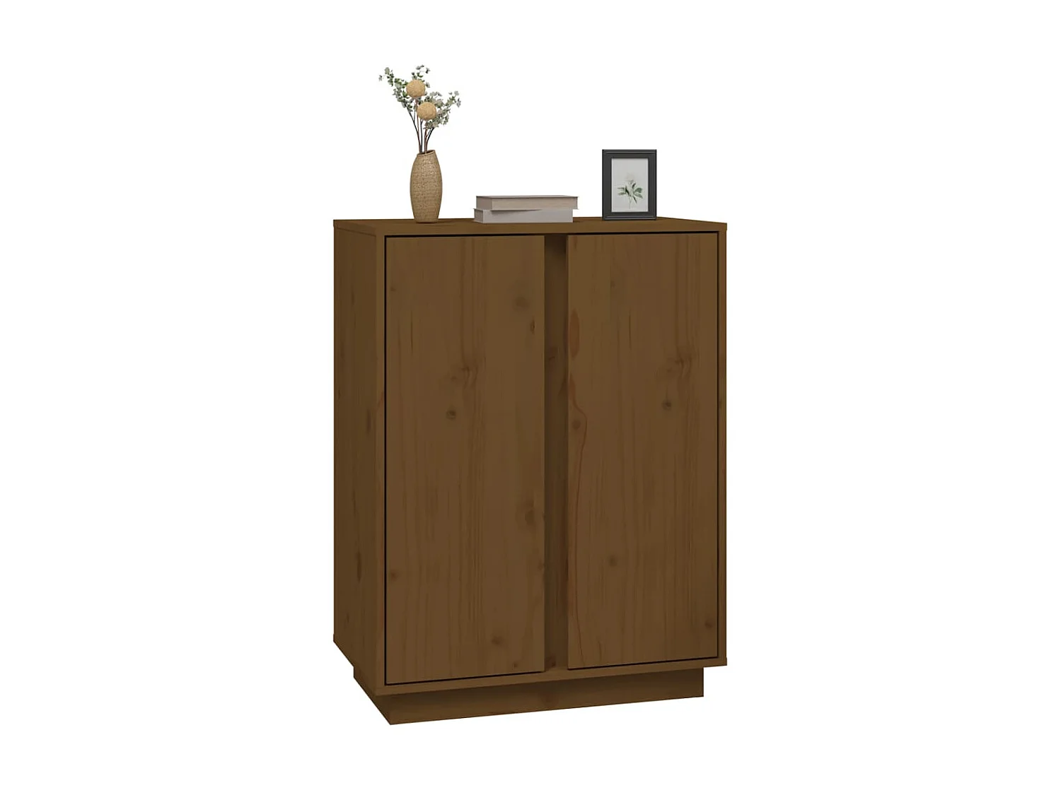 Sideboard Lowboard - Honigbraun 60x35x80 cm Massivholz Kiefer -RM61908