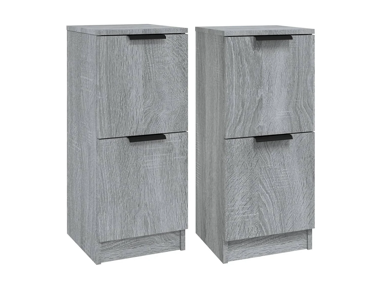 Sideboards Grau im 2er-Set Anrichten Sonoma 30x30x70 cm Holzwerkstoff -RM16014