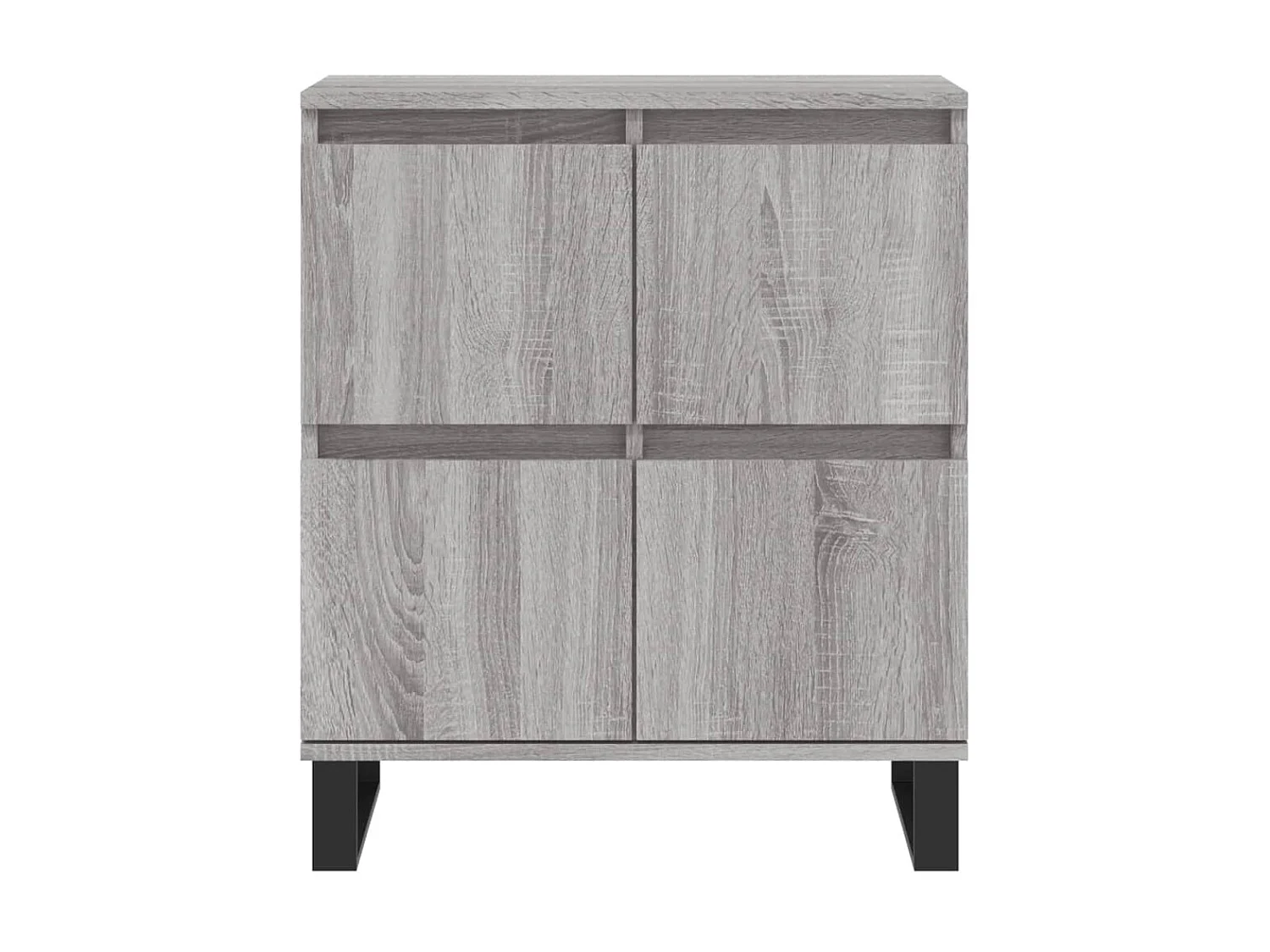 Sideboards Grau im 2er-Set Anrichten Sonoma Holzwerkstoff -RM81010