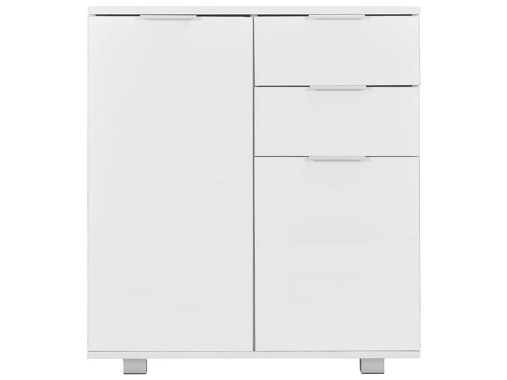 Sideboard Lowboard - Hochglanz-Weiß 71x35x80 cm Holzwerkstoff -RM95085