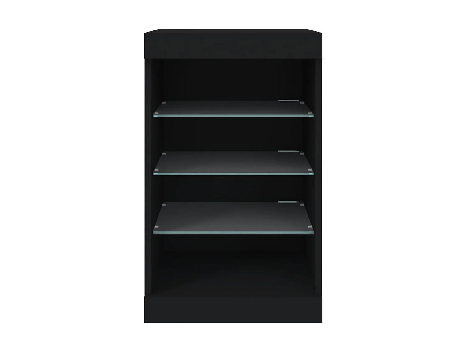 Sideboard mit LED-Leuchten Anrichte Schwarz 41x37x67 cm -RM74052