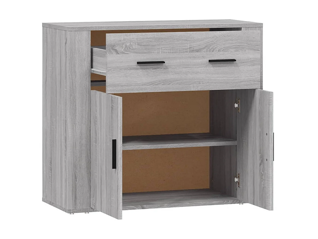 Sideboard Lowboard - Grau Sonoma 80x33x70 cm Holzwerkstoff -RM49098