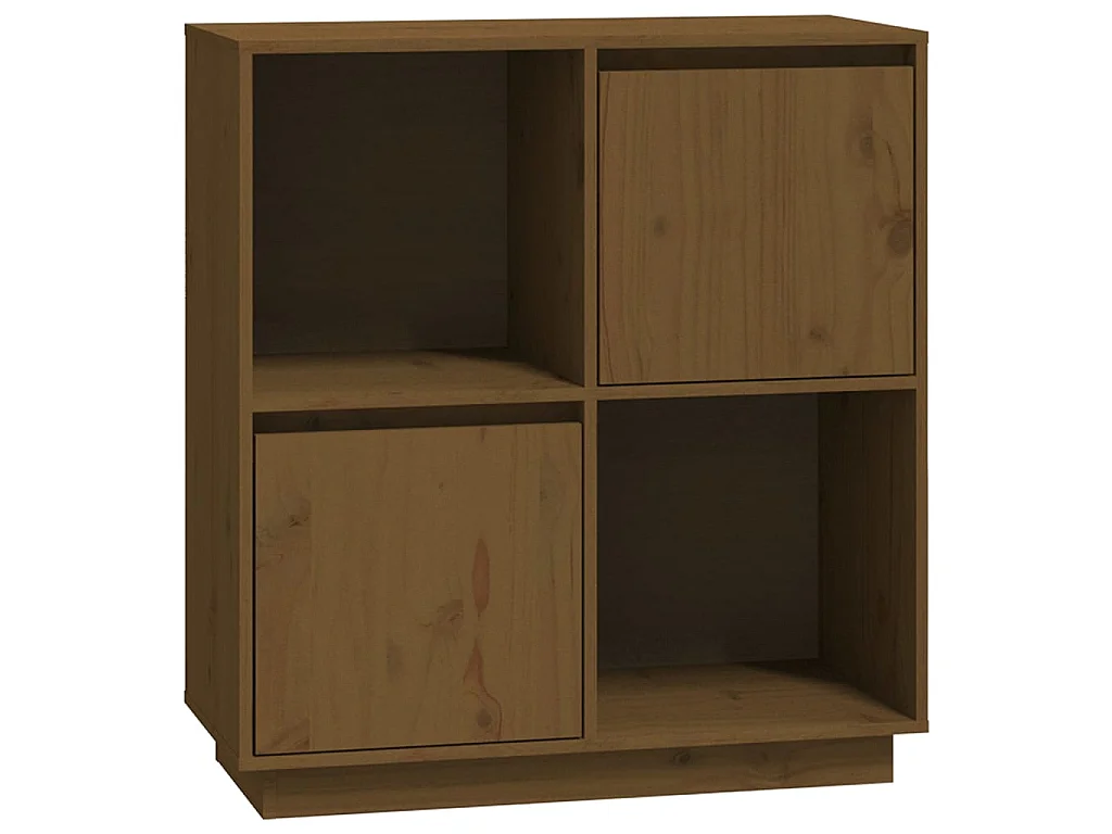 Sideboard Lowboard - Honigbraun 74x35x80 cm Massivholz Kiefer -RM47671