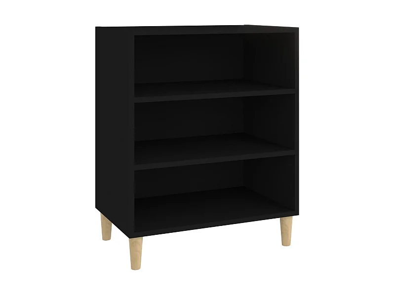 Sideboard Schwarz Anrichte 57x35x70 cm Holzwerkstoff -RM57906