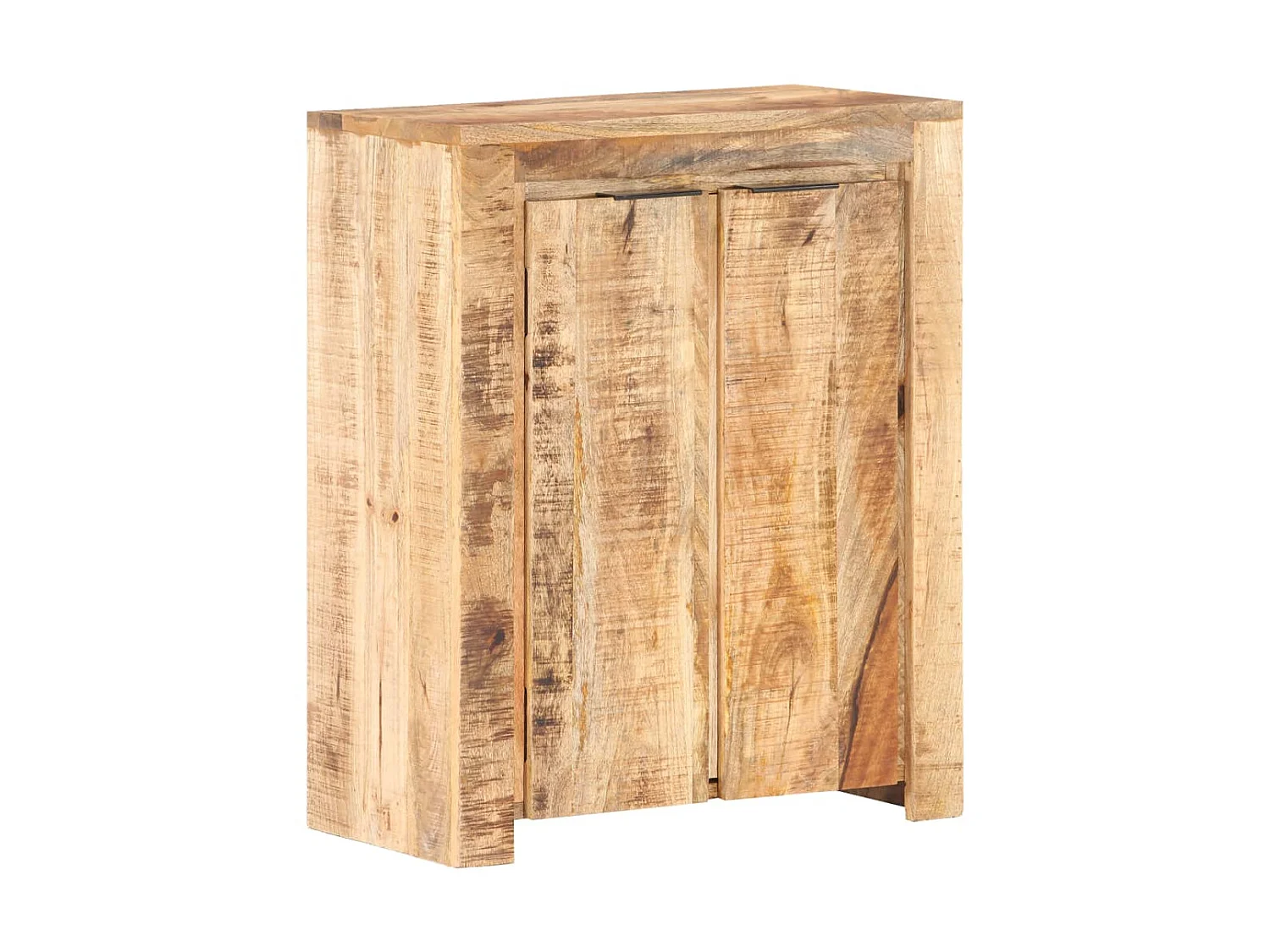 Sideboard Anrichte - 59x33x75 cm Raues Mangoholz -RM85629
