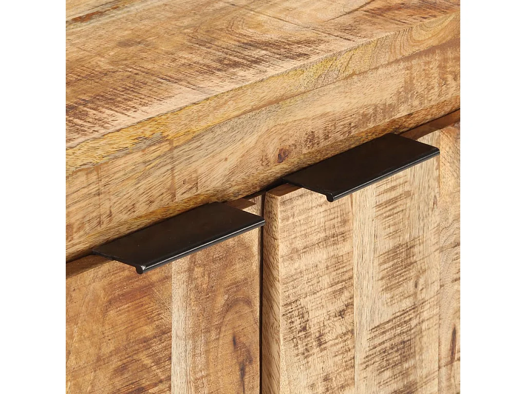 Sideboard Anrichte - 59x33x75 cm Raues Mangoholz -RM85629