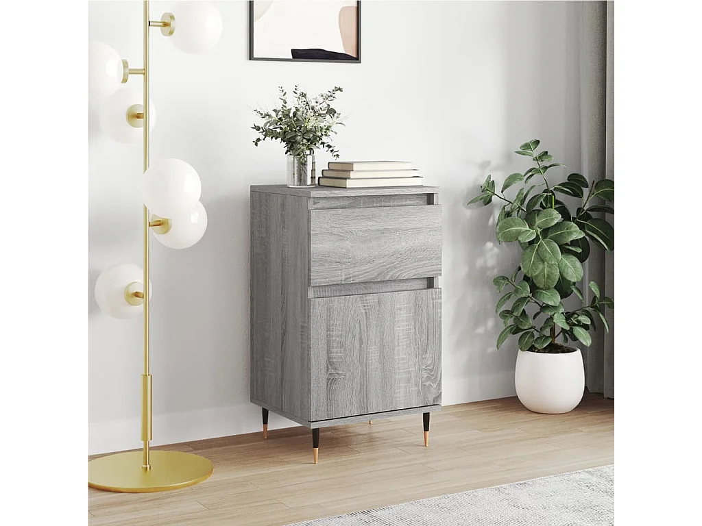 Sideboard Grau Sonoma - Lowboard 40x35x70 cm Holzwerkstoff -RM60127
