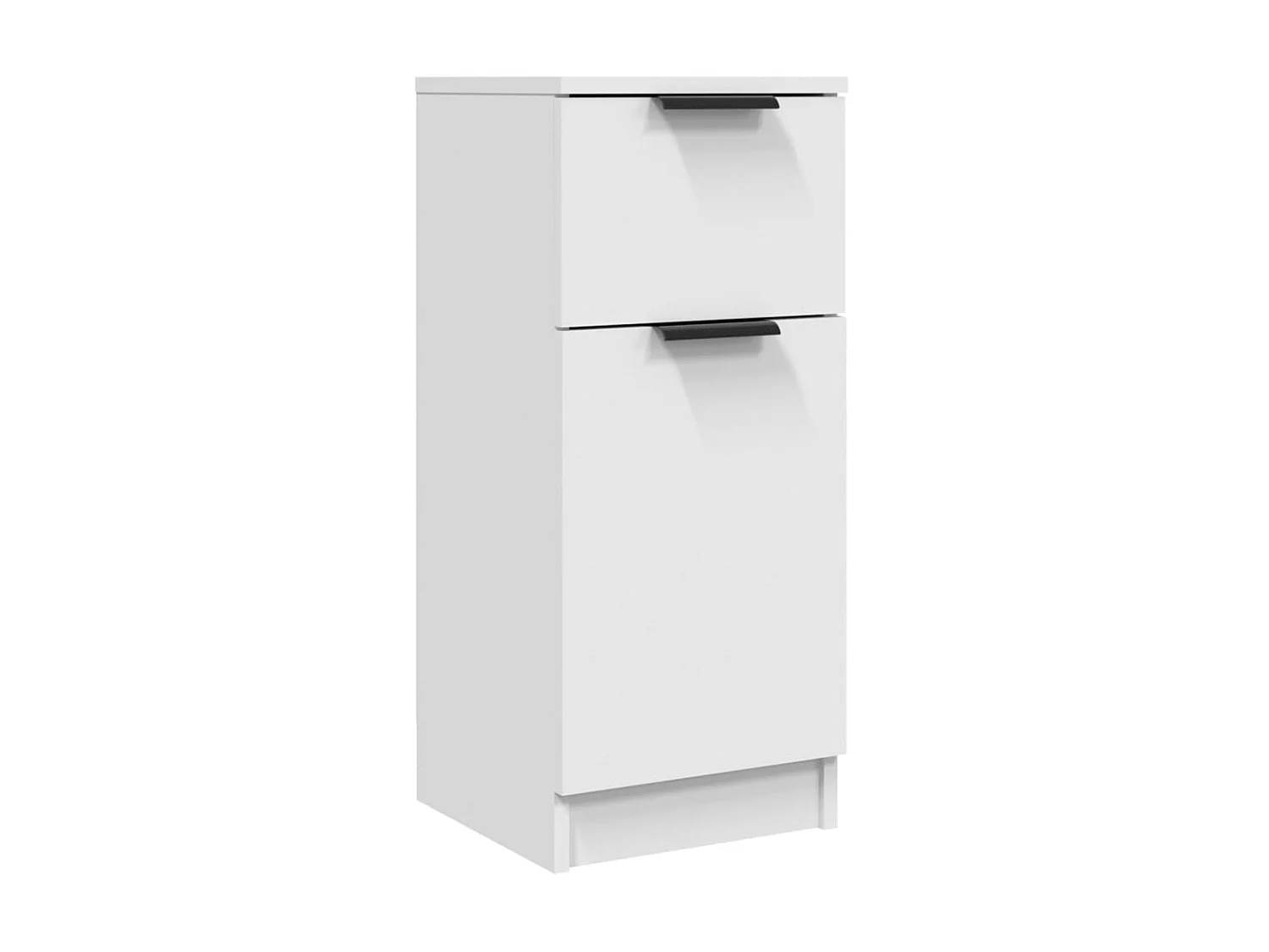 Sideboards im 2er-Set Lowboards Weiß 30x30x70 cm Holzwerkstoff -RM51304