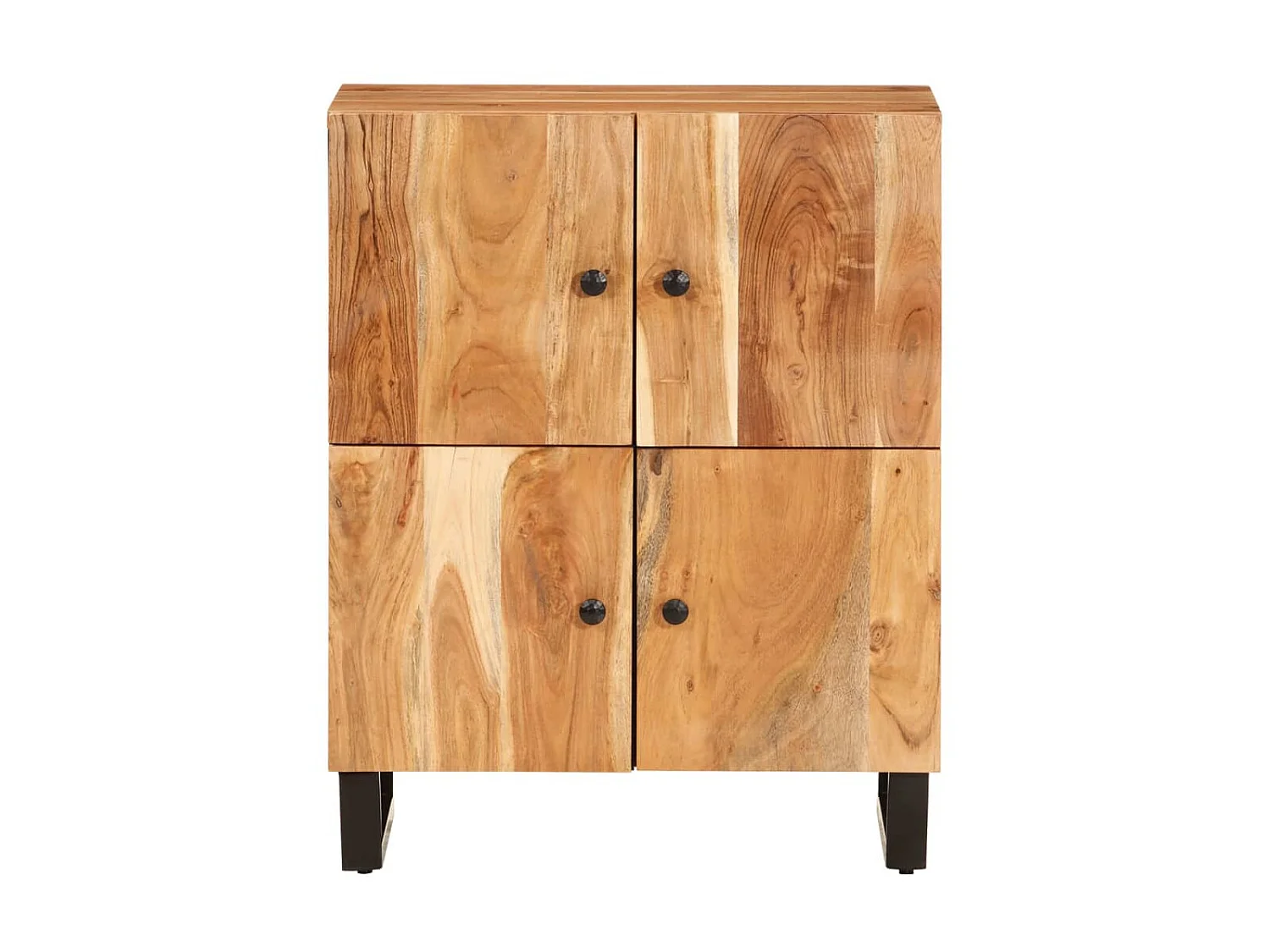 Sideboard Anrichte mit 4 Türen 60x33x75 cm Massivholz Akazie -RM30556