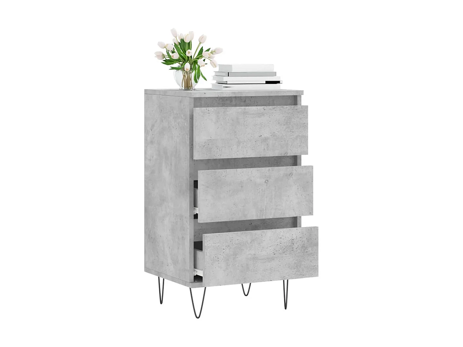 Sideboard 40x35x70 cm Lowboard Betongrau Holzwerkstoff -RM19092