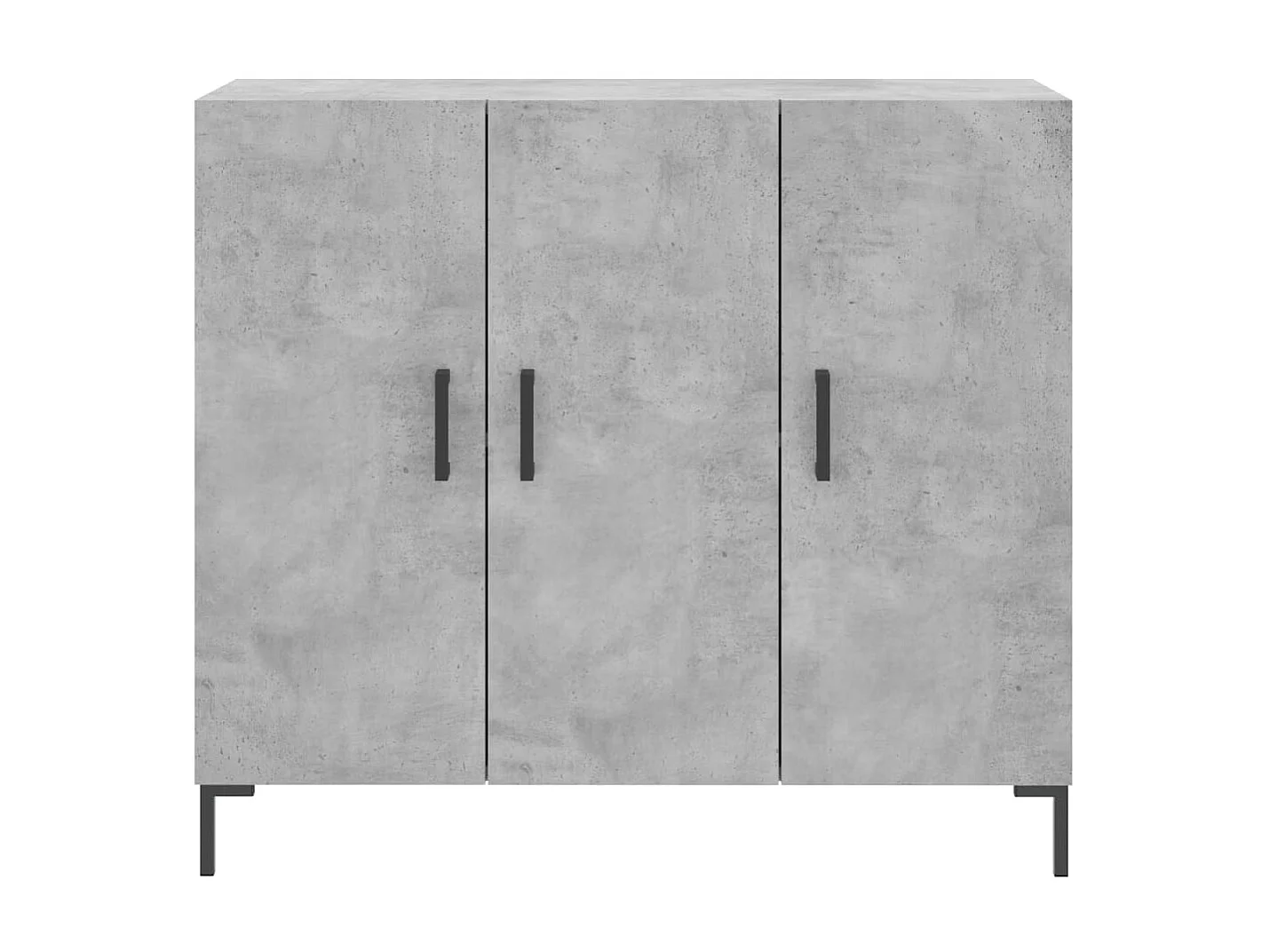 Sideboard Lowboard - Betongrau 90x34x80 cm Holzwerkstoff -RM54248