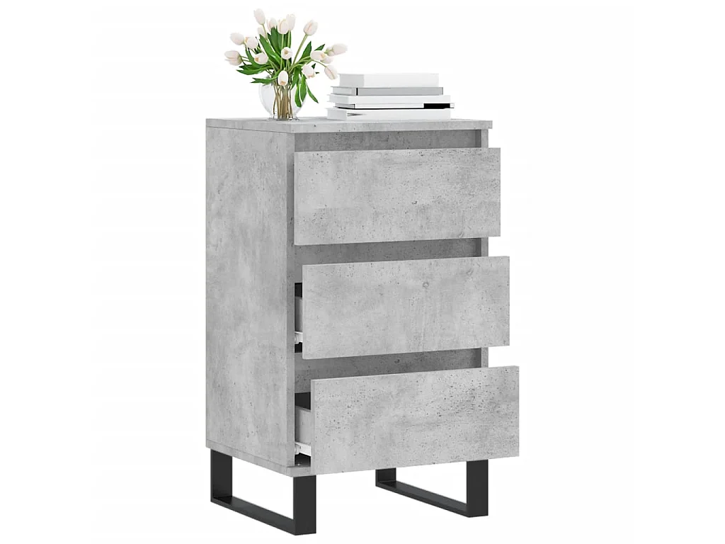 Sideboard 40x35x70 cm Lowboard Betongrau Holzwerkstoff -RM51764