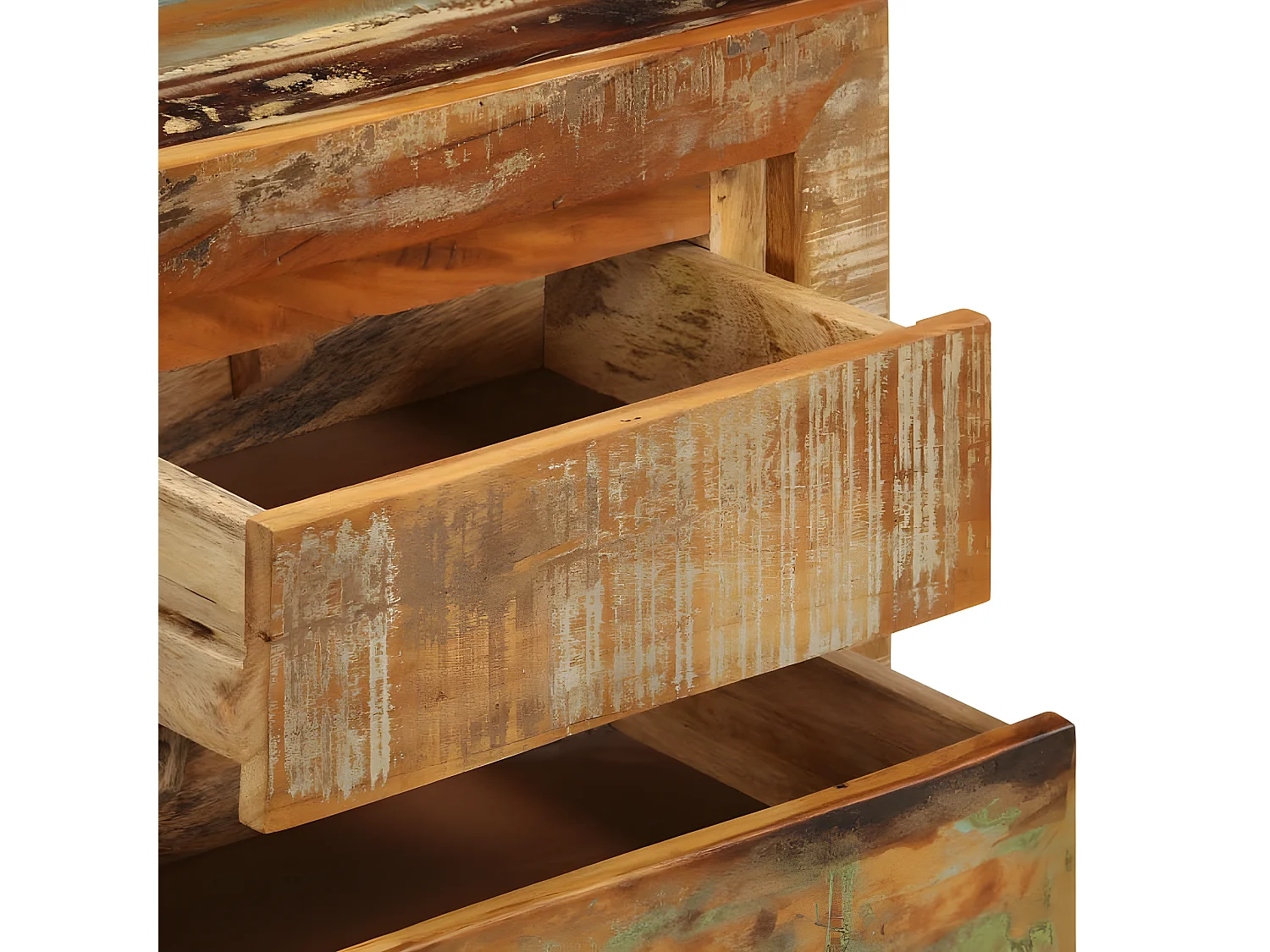 Sideboard Anrichte - 120x30x75 cm Altholz Massiv -RM49289